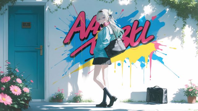 《崩坏：星穹铁道》流萤 街头涂鸦风 4K壁纸