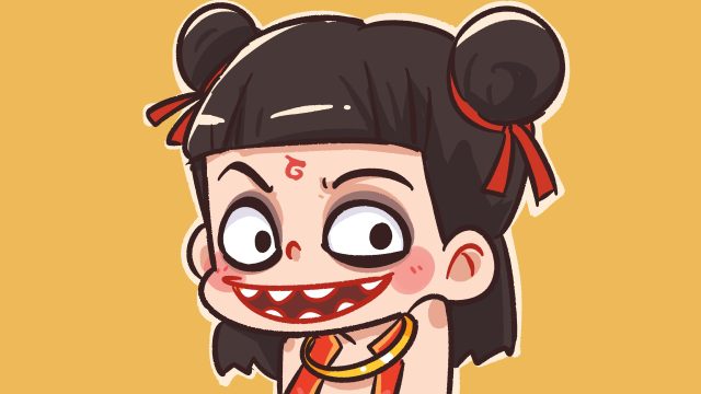 哪吒 魔童闹海 Q版 简约 4K 4K壁纸