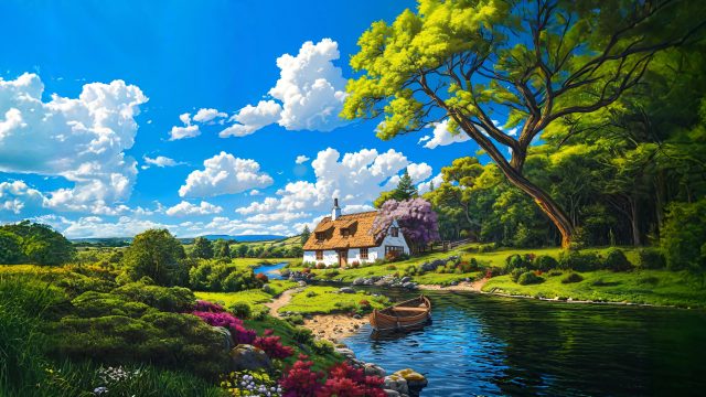 梦中伊甸园4K风景桌面壁纸